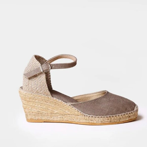 Toni Pons "Caldes" Jute Wedge Espadrilles with Buckle - taupe - Size 9 (EU40) - Picture 9 of 12